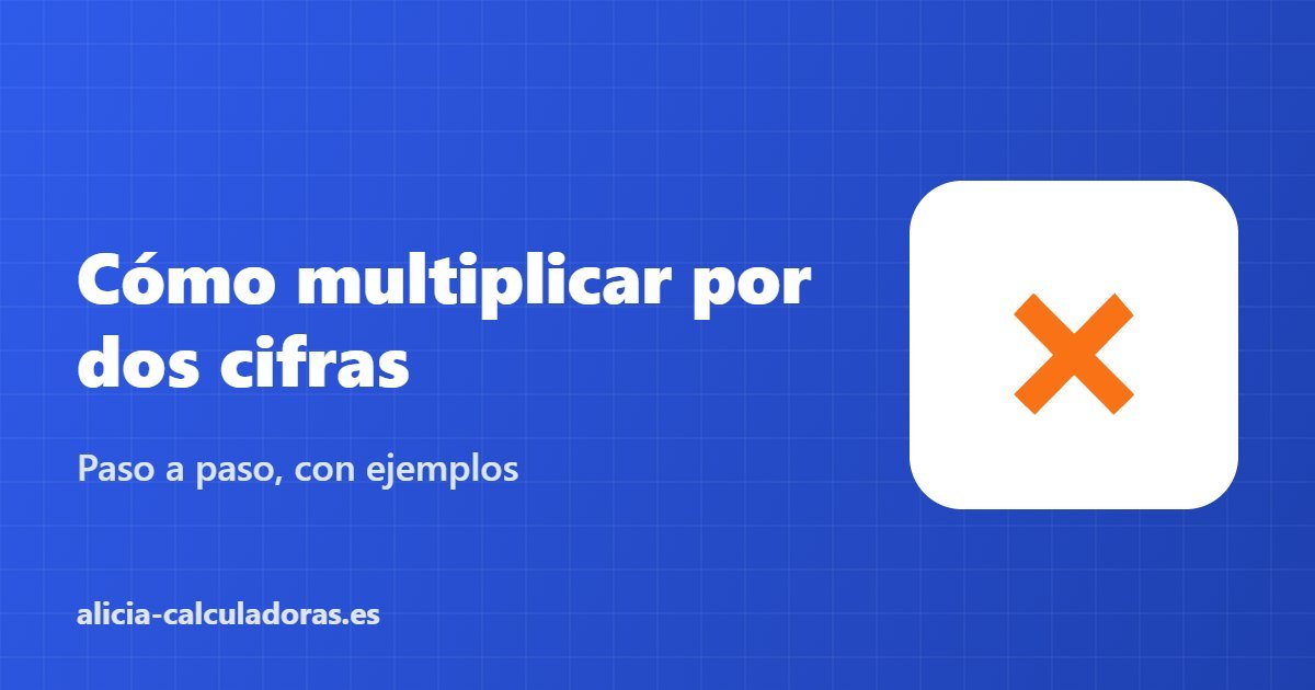 Cómo multiplicar por dos cifras – Paso a paso, con ejemplos